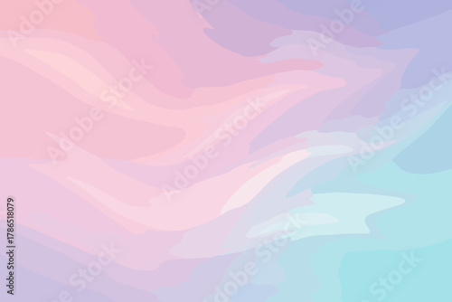 Abstract hues pastel vector illustration waves gradient shimmering dreamy soft light