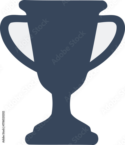 trophy cup isolated on white