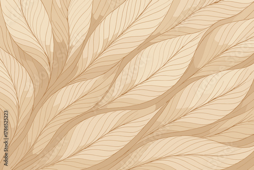 Feather flowing vector stylized curved background arranged lines sequences abstract art illustration