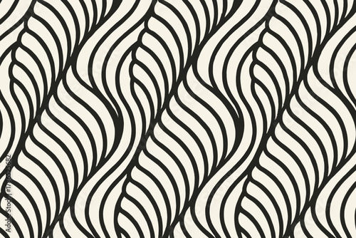 Alternating stripes illustration elegant stripe pattern inspired seashell vector curved edges