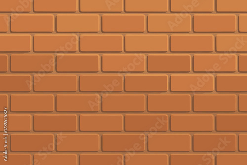Gradient blending brick masonry illustration smooth seamless inspired decorative vector pattern