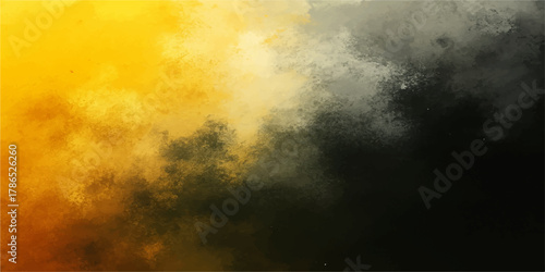 Abstract dark blue grunge backdrop texture resembling a stormy night sky with textured white fog and a subtle yellow light effect