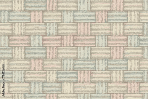Linen elegance fine pastel weave seamless hues vector fabric inspired illustration pattern