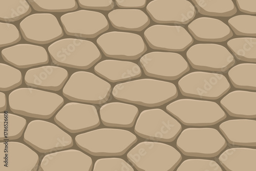 Illustration cobblestone repeating gradient smooth design texture natural vector asymmetry depth