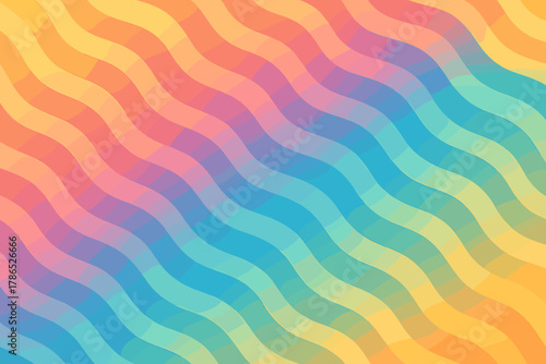 Stripeflow vector harmony across tones balance luminous simple continuous illustration repeating flowing