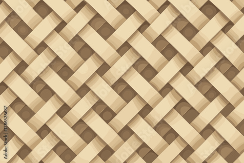 Pattern woven vector ribbons geometric illustration gentle weave soft mesh forming interlaced