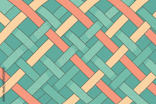 Lattice tones overlapping illustration curved organic smoothly vector harmony repeating pastel wovenmesh