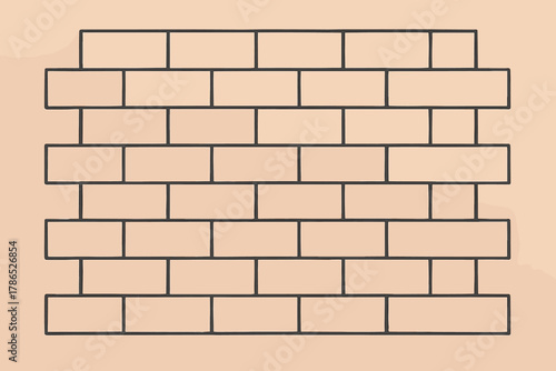 Pattern shapes clean geometric across illustration soft composed surface vector brick