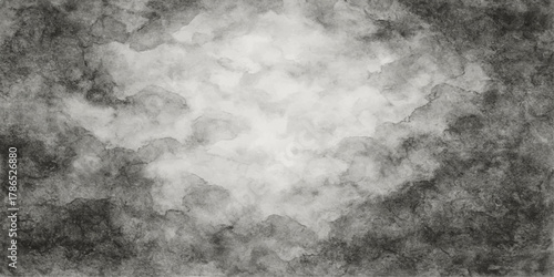 The abstract black paper pattern shows a dark texture with faint light gray clouds and an old, misty, grunge background
