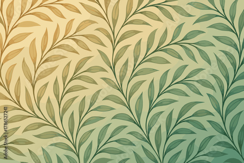 Arranged featuring elegant vector leaf seamless continuous illustration arcs pattern motion