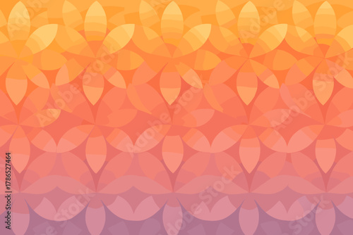 Floral pattern repeating hues stripe gradient vector overlapping blending illustration stripes