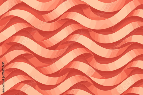 Bands flowing arranged seamless shapes elegant vector patterns parallel smooth illustration pattern