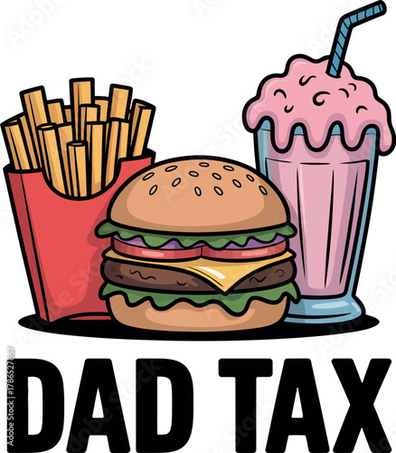 Dad tax means someone else pays for the food and drink.