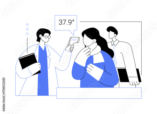 Temperature sensor isolated cartoon vector illustrations.