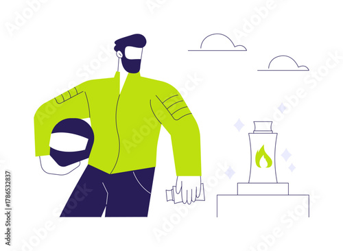 Sponsorship abstract concept vector illustration.
