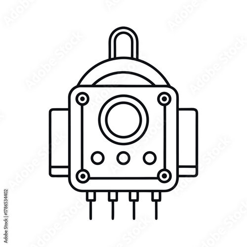 Sensor Outline Vector Design