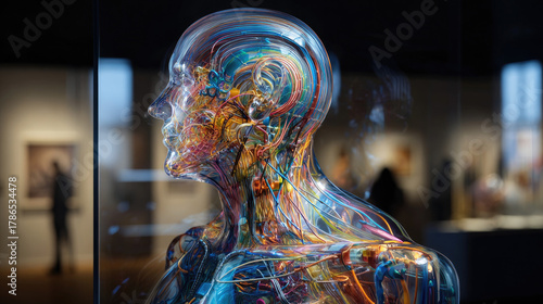 AI robot sculpting human bu...