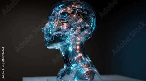 AI robot sculpting human bu...