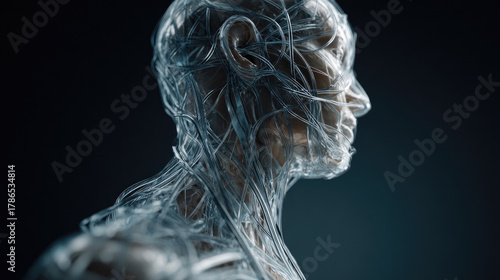 AI robot sculpting human bu...