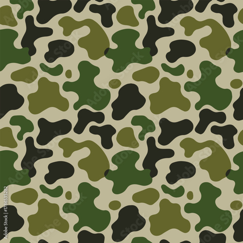 camouflage pattern seamless vector green forest texture repeatable design