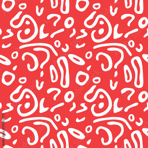 pattern seamless abstract amoeba shapes vector repeatable beige surface