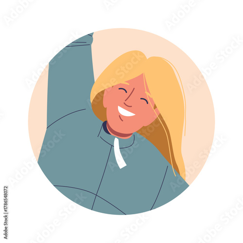 Happy positive smiling teenage girl