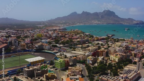 Mindelo, Cabo Verde, Africa, by drone