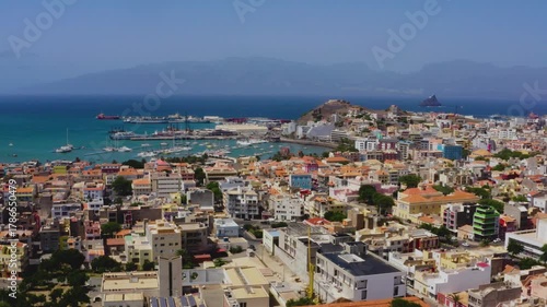 Mindelo, Cabo Verde, Africa, by drone