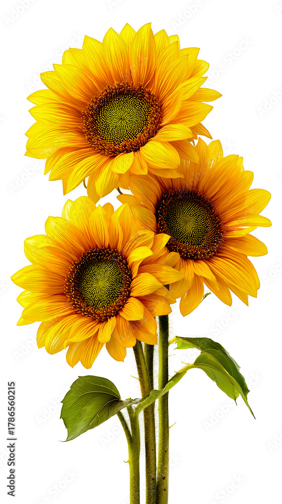 Obraz premium Sunflower flowers yellow nature garden vase petals center seeds bloom sun bright vibrant floral botanical plant gardening