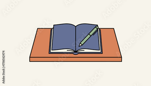 A journal and pen resting on a table indicating the importance of writing as a therapeutic tool for reflection.