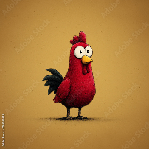 3d hen illustration