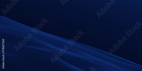 Premium background design with diagonal dark blue line pattern. Vector horizontal template for digital lux business banner, contemporary formal invitation, luxury voucher, prestigious gift certificate