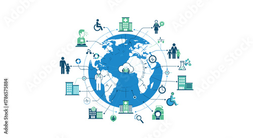 Global healthcare network connecting patients, doctors, and hospitals around the world for innovative solutions and better access to care