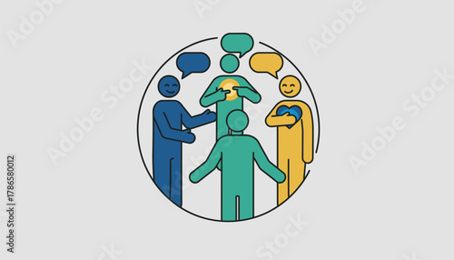 A lively discussion group exchanging experiences about energy healing illustrating community support in exploring alternative therapies.