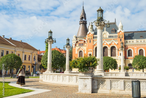 Fotografía Piata Unirii (Unity Square) and Art Nouveau buildings in Oradea old town, Transy