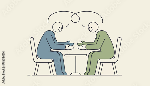 A the and client seated across from each other engaged in an empathetic conversation illustrating the connection during counseling.