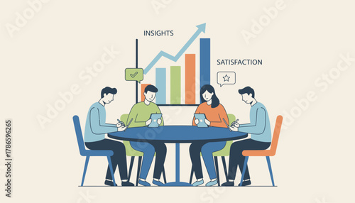 An employee engagement survey process with staff filling out feedback forms in a group setting to gather insights on workplace satisfaction.