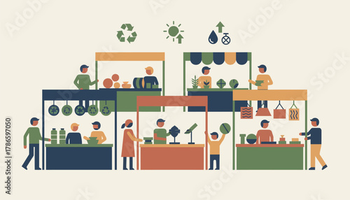 A workshop where individuals are learning to build their own solar water heaters engaging in handson renewable energy education.