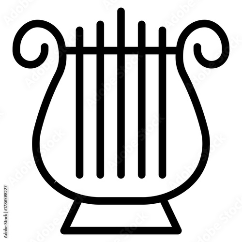harp and lyre icon
