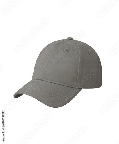 Simple Gray Hat Mockup Side View