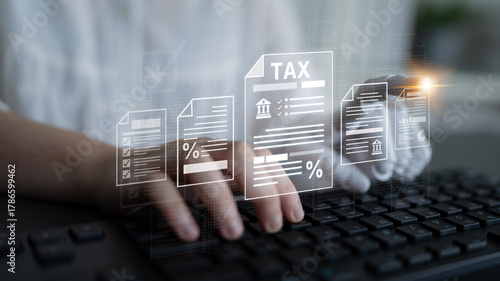 Billede på lærred An AI assistant helps businesses navigate international taxation