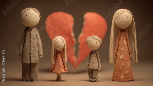 Children caught between parents who are divorcing or separating