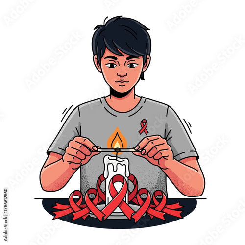 World AIDS Day A Moment of Remembrance and Support with Red Ribbon Awareness for Global Health