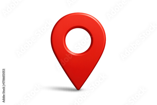 Free Download Red location pin marker symbol for mapping, navigation, gps, address, position, travel, and destination concepts - GFXLoad