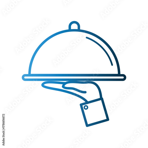 Hand tray icon design template