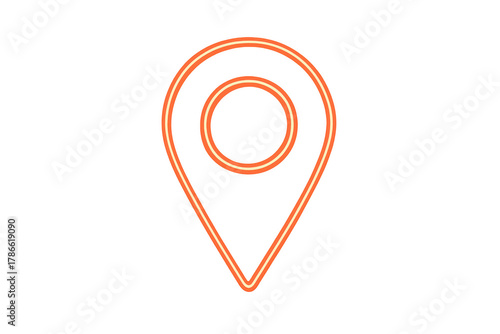 Location map pin neon icon lighting up orange on transparent background for gps navigation and travel destination Free Download Location map pin neon icon lighting up orange on transparent background for gps navigation and travel destination - GFXLoad