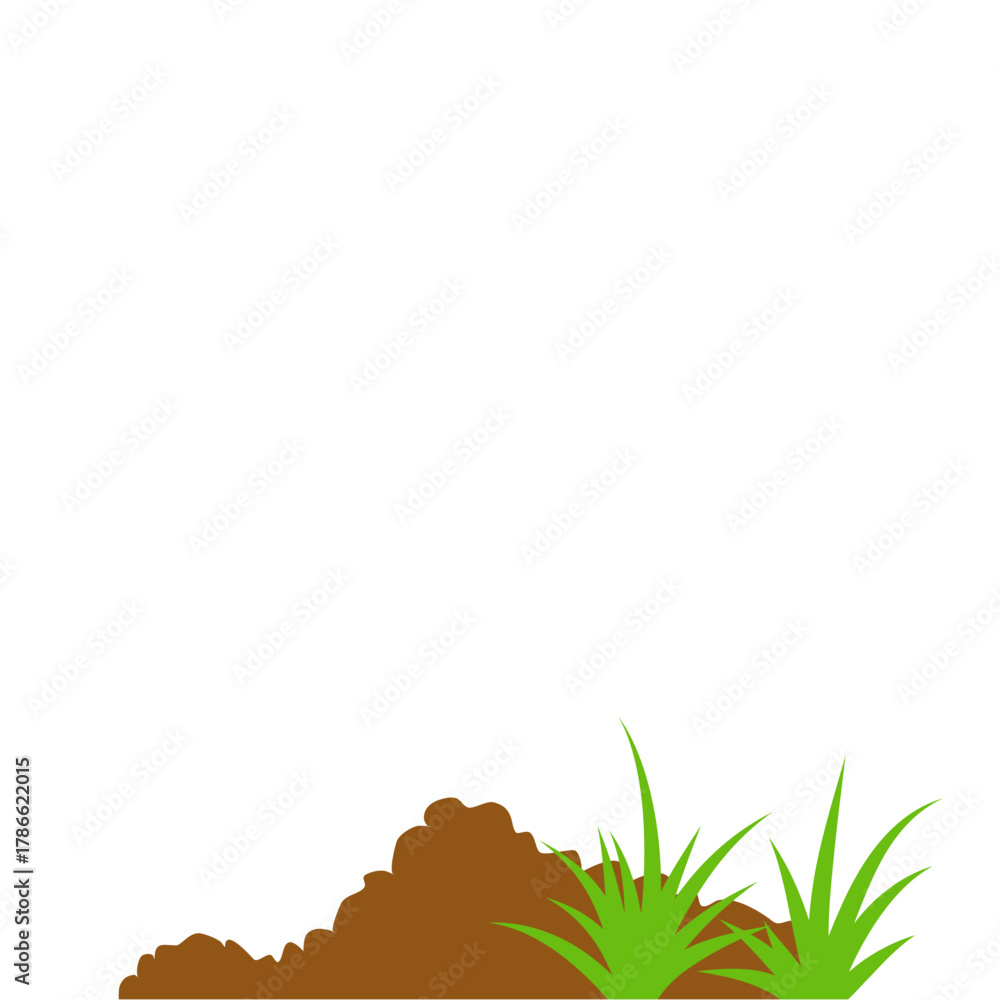 Obraz premium Ground plant compost