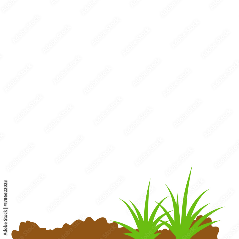 Fototapeta premium Ground plant compost