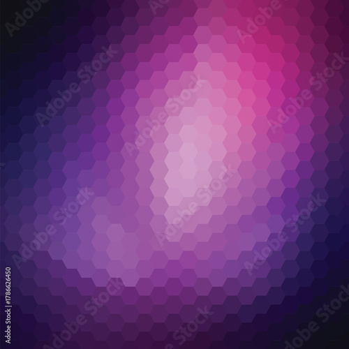 dark pink and purple hexagon. abstract vector background. eps 10