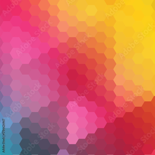 color abstract vector hexagon background. vector illustration. eps 10